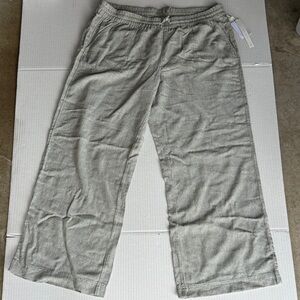 Caslon Women's Wide-Leg Jogger Pants - Light Gray